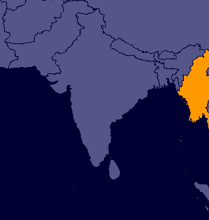 Where Myanmar is