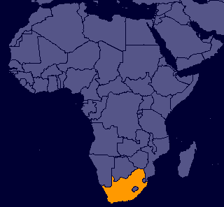 Where South Africa is